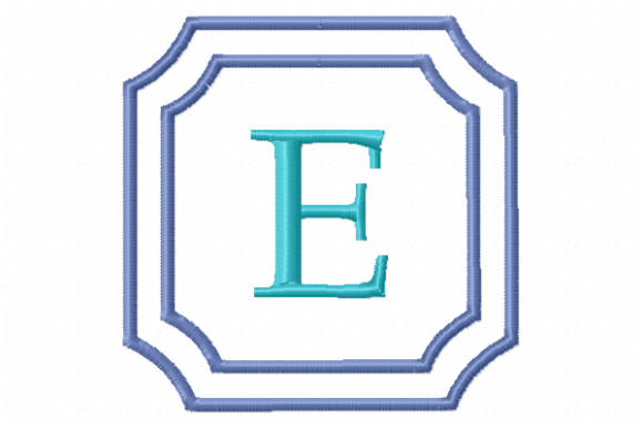 Double Framed Monogram Letter E Review