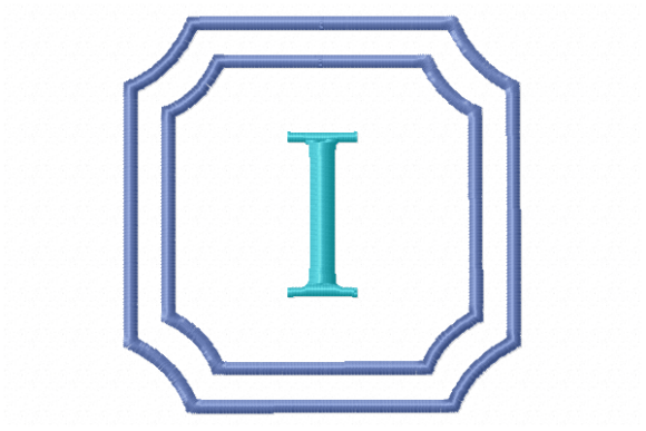 Double Framed Monogram Letter I: A Holiday Design Review