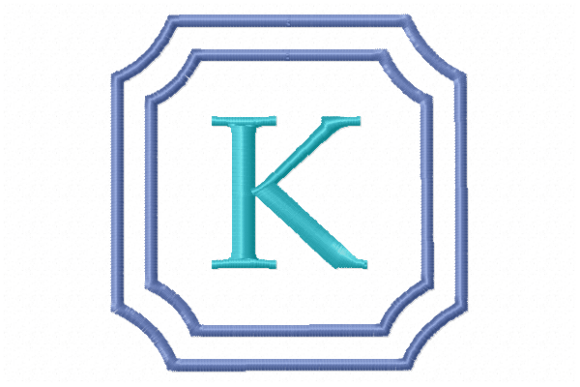 Double Framed Monogram Letter K Review