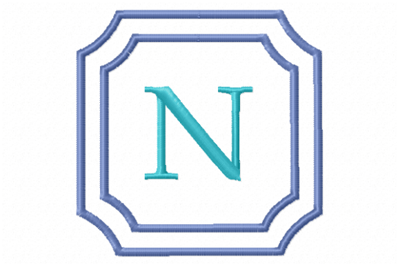 Double Framed Monogram Letter N: A Designer Review