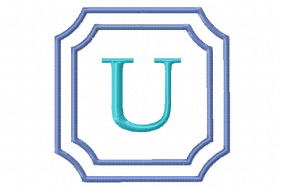 Double Framed Monogram Letter U Review