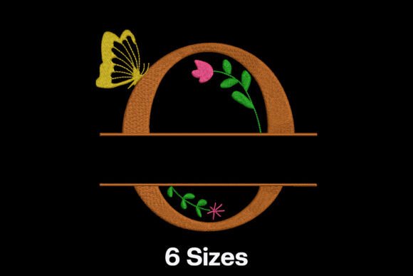 Floral Split Letter O: Elegant Embroidery Review