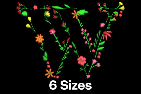 Flower Alphabet Letter W: Seasonal Embroidery Review