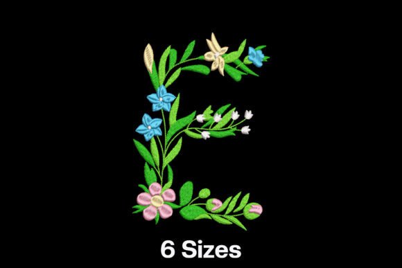 Flower Letter E: A Designer’s Stitch-Out Review