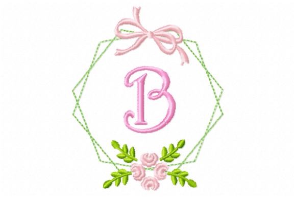 Frame Flower Monogram Letter B: A Designer's Review