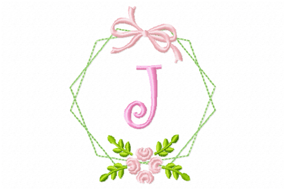 Frame Flower Monogram Letter J: Seasonal Design Review