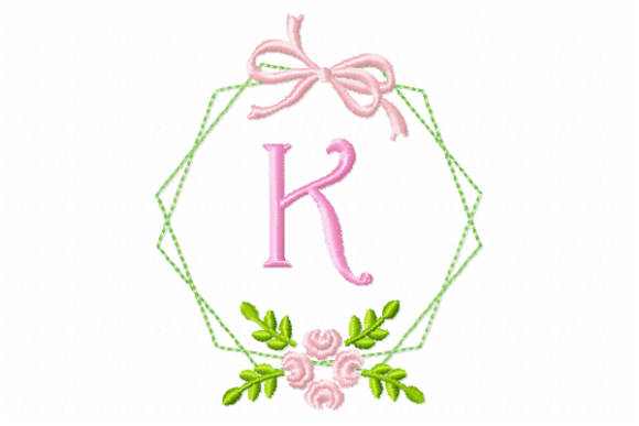 Frame Flower Monogram Letter K: Craft Fair Review