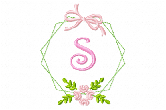 Frame Flower Monogram Letter S Review
