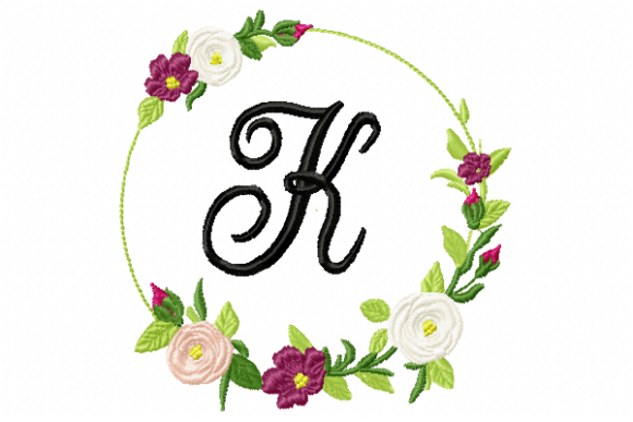 Frame Roses Monogram Letter K: Business Review
