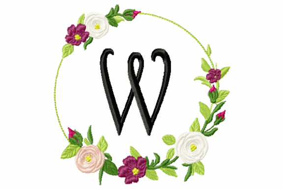 Frame Roses Monogram Letter W Review