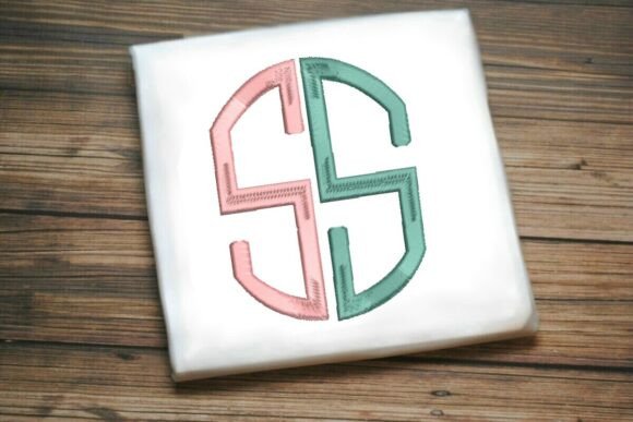 Geometric Split Letter Monogram S Review