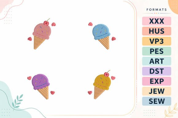 Ice Cream Summer Frame: An Embroidery Designer Review