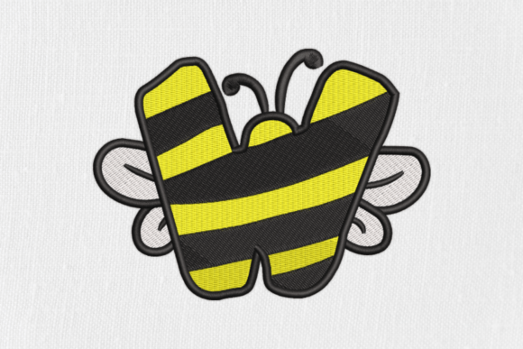 Letter W Bee Monograms: A Seasonal Design Review