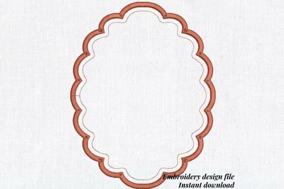 Oval Wedding Monogram Frame 2: Business Design Review