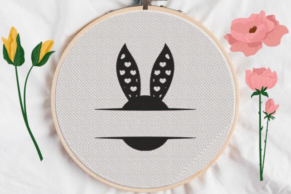 Split Bunny Ears Monogram Text Frame Review